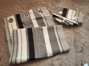 2 szt szare zasłony w paski