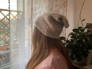 Handmade, piękna i niepowtarzalna czapka. Nowa, ręcznie robiona na szydełku