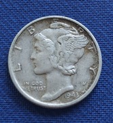 Moneta one dime 10 centów 1943r