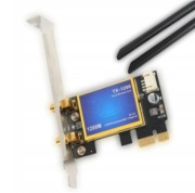 KARTA SIECOWA PCIE WIFI PODWÓJNA CZĘSTOTLIWOŚĆ 2,4GHZ 5,0GHZ BLUETOOTH 4.0
