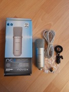 Mikrofon pojemnościowy studyjny Novox nc-1 srebrny