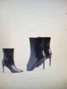 4A1B17 P29 BOOHOO WIDE FIT CZARNE BOTKI SZPILKI 39