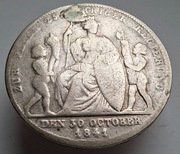 moneta Wirtembergia Wilhelm 1 Gulden 1841 Srebrny Jubileusz