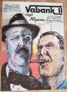 Vabank II ORYGINAŁ plakat filmowy Pągowski 84 RARE