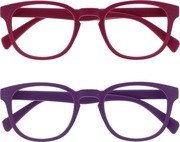 Opulize Pop 2 sztuki retro okulary +3.00