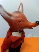 Stara zabawka Prl kolekcja gumowa figurka Lisek Piaskowy Dziadek