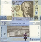 19 zł PWPW + 20 zł Fryderyk Chopin banknoty