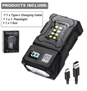 Latarka akumulatorowa taktyczna wielofunkcyjna EDC MOLLE