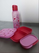 Tupperware Zestaw lunch box + Butelka 750 ml Love