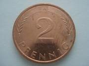 Niemcy RFN 2 fenigi 1995 A