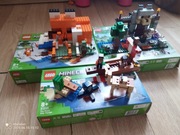 Lego Minecraft 3 zestawy 