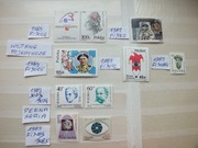 9szt. znaczki Fi 3056 , 3062 , 3065 seria 3073 , 3085 Polska 1989r.czyste**