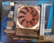 Zestaw. Asrock A520M-i, Ryzen Pro 4650G, 16Gb 4400Mhz, GoodRam 512Gb+120Gb