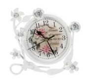 Zegar stołowy Garneck Vintage w stylu rustykalnym shabby chic metal prezent