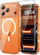TAURI Etui iPhone 17 Pro + Szkło hartowane, MagSafe, przejrzyste