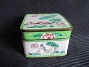 VINTAGE SZKATUŁKA MOSIĘŻNA  MALOWANA I EMALIOWANA ŁADNY PREZENT