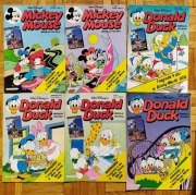 MICKEY MOUSE 6-7 DONALD DUCK 2,4-6  1991 91