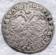Schilling/ 6 stüber 1696 r.Chrystian Eberhard/Leopold I.