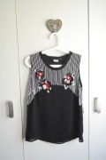 Nenette | Wyszywana bluzka | Szyfon & cekiny | Wieczorowe boho
