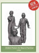 1/35 Glowel Miniatures Polish K2 Black Panther crew