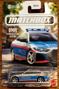 Matchbox 2023 BMW i4 Police Sedan Berline European Cars JJR56 02/05 1:64