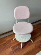 Krzesło obrotowe biurkowe Vimund różowe ikea jysk brw