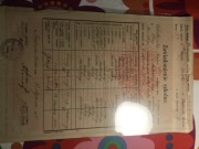 Świadectwo szkolne z 1921 roku