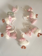 Girlanda wiosenna wielkanocna gąski różowe 