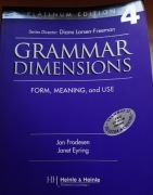 GRAMMAR DIMENSIONS 4, język angielski, gramatyka wyd. dla nauczycili