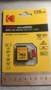 Karty pamięci Kodak microSD 128GB U3 4K bardzo szybkie