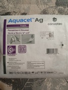 AQUACEL Ag Foam Opatrunek ze srebrem 15x15  cm
