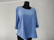 Błękitna bluzka damska 3XL leciutki sweterek beloved