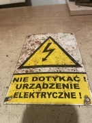 Tabliczka emaliowana PRL