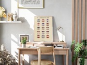 Plakat A3 Krab Wampir Geosesarma - beżowy