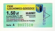 Czechowice-Dziedzice - bilet ulgowy PKM 1,50 zł zielony