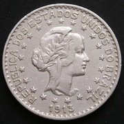Brazylia 1000 reis 1913 - srebro