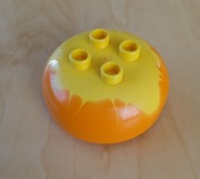 LEGO Duplo ciastko lody gałka 1 pomarańczowy 98220pb07