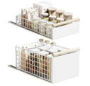 2 Sztuki Teleskopowe Kosze Szuflady Cargo Do Szafek