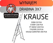 Wynajem drabina Krause 3 x 7 