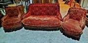 Mega Okazja! Likwidacja Magazynu! Komplet Sofa + 2 Fotele Napoleon III