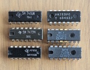 Układy scalone: UA741CN CP TC, µA723, SN7473N, SN7496N, MCY740102 Cemi-Z 