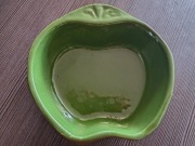 Miseczka vintage PRL retro ceramiczna gliniana w kształcie jabłuszka