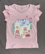Nowa koszulka t-shirt dziewczęca z cekinami C&A rozmiar 116