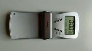 Zegar budzik Technoline odcienie szarości 9,5cm