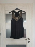 New Look czarno-złoty top M 38