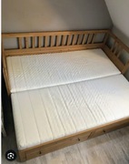 Łóżko ikea hemnest z szczebelkami rozkładane młodzieżowe
