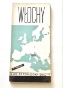 Włochy Mapa Przegladowa Europy 1960 rok