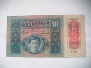 Banknot AUSTRIA  - 10 Koron  1915 r. 