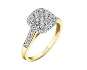 Pierścionek złoty z diamentami,brylantami Apart - 0,50 ct - próba 585