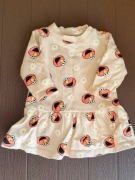 30. Beżowa sukienka na długi rękaw rozmiar 68